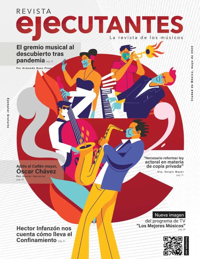 Portada de Revista Ejecutantes, Edición 1 · Junio 2020