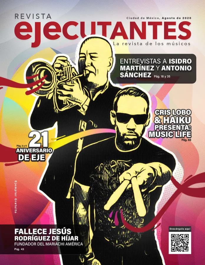 Portada de Revista Ejecutantes, Edición 3 · Agosto 2020