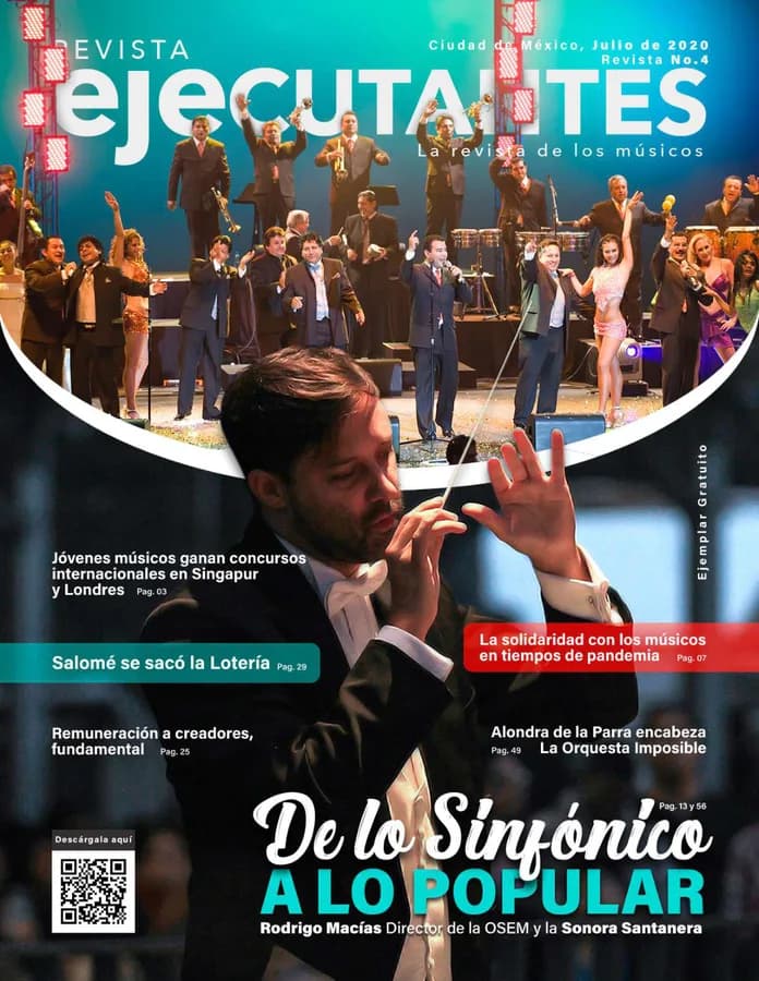 Portada de Revista Ejecutantes, Edición 4 · Septiembre 2020