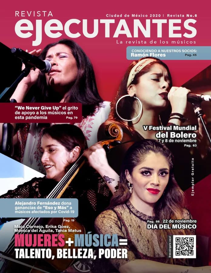 Portada de Revista Ejecutantes, Edición 6 · Diciembre 2020