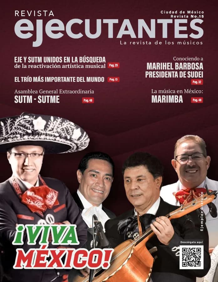 Portada de Revista Ejecutantes, Edición 15 · Agosto 2021